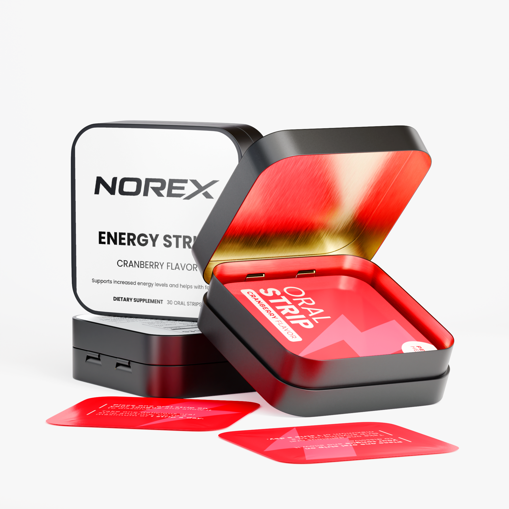 Norex Energy 30 Sugar Free Oral Strips
