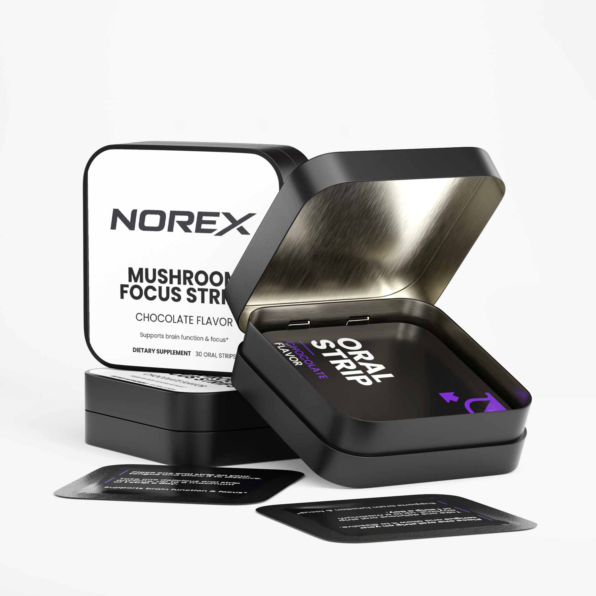 Norex Mushroom Focus 30 Oral Sugar Free Strips